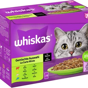 Whiskas 7+ Gemüse in Sauce Multipack 12x85 g Rabatt